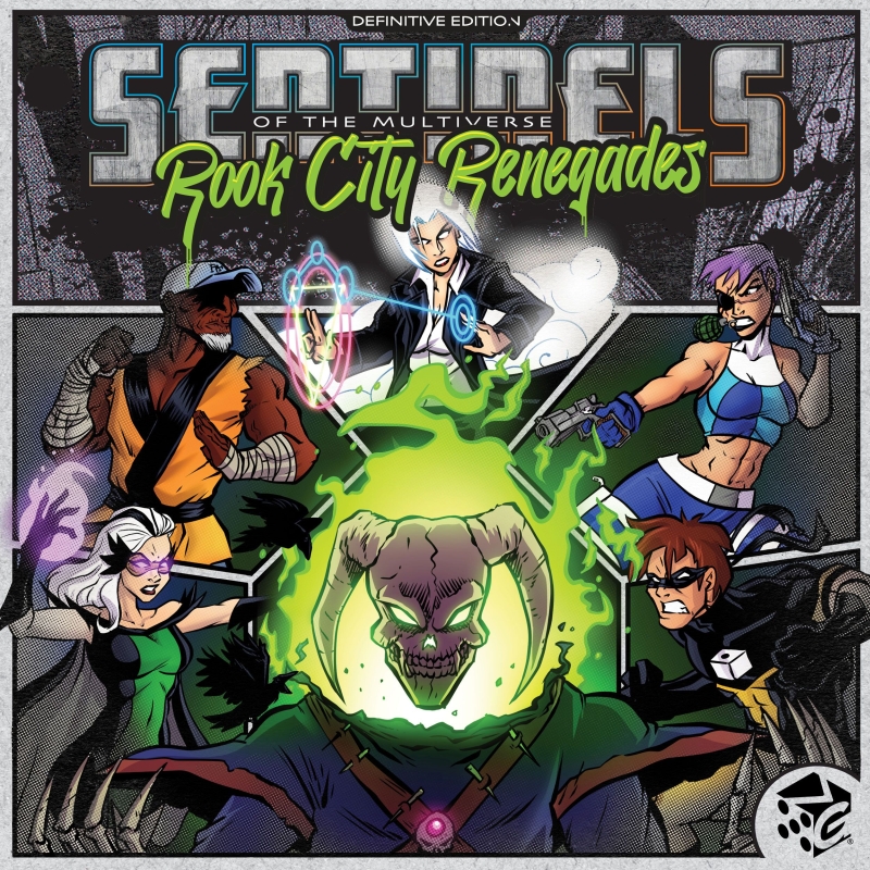 Okładka gry: Sentinels of Multiverse: Rook City Renegades