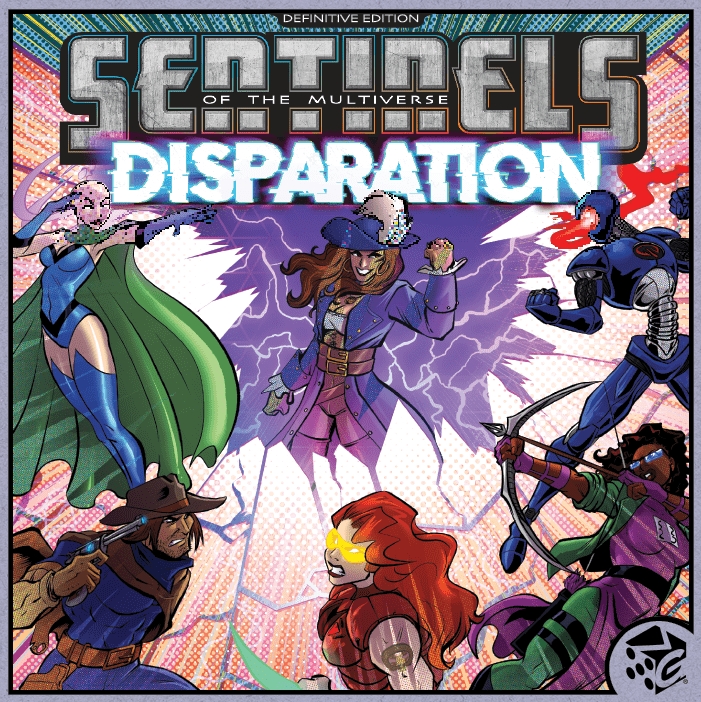 Okładka gry: Sentinels of Multiverse: Disparation