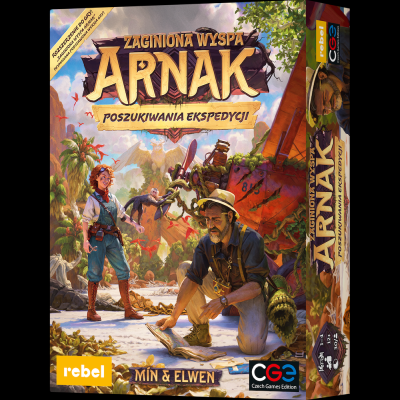 Okładka gry: Zaginiona wyspa Arnak: Poszukiwania ekspedycji
