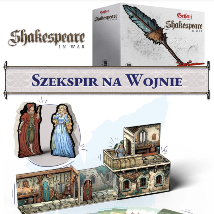 Okładka gry: Grifoni: Ostrza do wynajęcia - Szekspir na wojnie