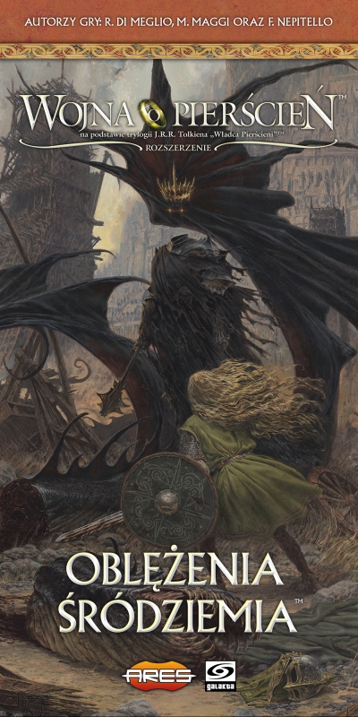 Okładka gry: Wojna o Pierścień: Gra planszowa – Oblężenia Śródziemia
