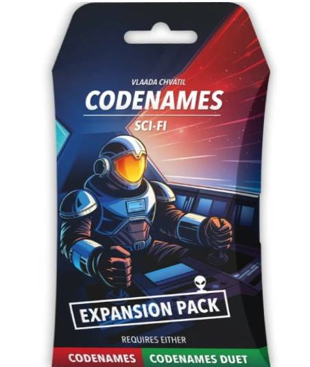 Okładka gry: Tajniacy: Sci-Fi Expansion Pack