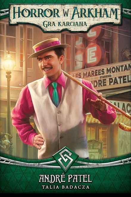 Okładka gry: Horror w Arkham LCG: Talia Badacza - André Patel