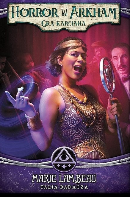 Okładka gry: Horror w Arkham LCG: Talia Badacza - Marie Lambeau