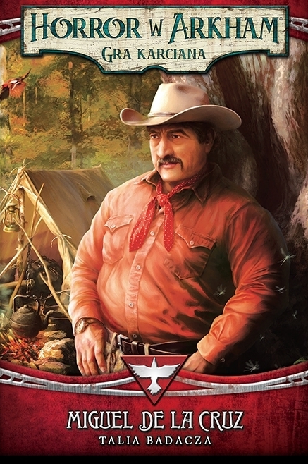 Okładka gry: Horror w Arkham LCG: Talia Badacza - Miguel de la Cruz